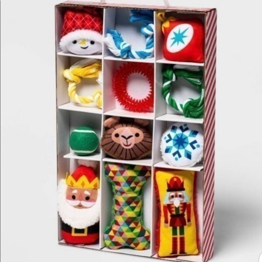 Wondershop Dog Toys Christmas Countdown Advent Calendar 12 Count Holiday NWT